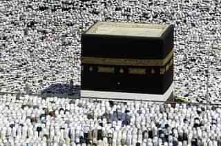 Muslim pilgrims near Kaaba in Mecca. (Muhannad Fala’ah/Getty Images)