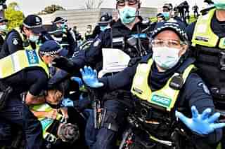 Arrests at #Australia anti-lockdown protests 
