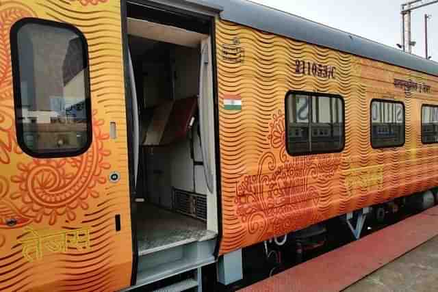 Rajdhani express equipped with Tejas coaches (@PiyushGoyal/Twitter)