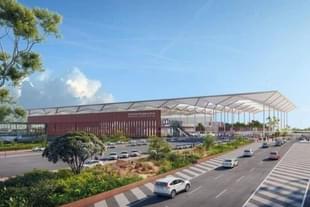 An illustration of the proposed Noida international airport at Jewar in UP