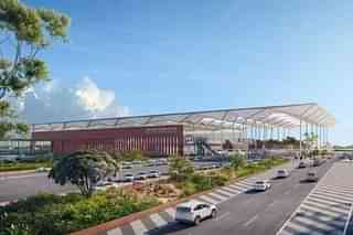 An illustration of the proposed Noida International Airport at Jewar in Uttar Pradesh.