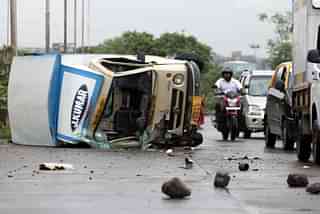 An accident in Mumbai (Kunal Patil/Hindustan Times via Getty Images)