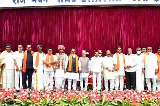 The swearing-in ceremony in Bengaluru 