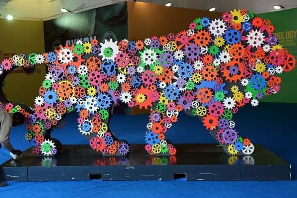 Make in India symbol (MONEY SHARMA/AFP/Getty Images)