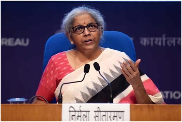 Finance Minister Nirmala Sitharaman