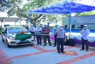Flagging off ceremony of the first batch of electric cars at VO Chidambaranar Port Trust (PIB)