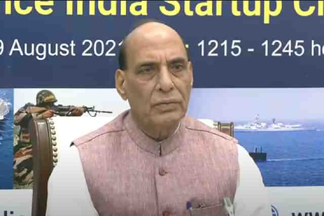 Defence Minister Rajnath Singh (Pic Via YouTube)