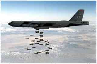 A B-52 bomber in action in Afghanistan.