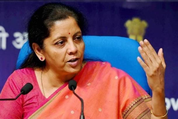 Finance Minister Nirmala Sitharaman. (Source: Financial Express)