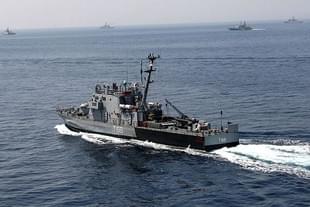 A drill on the Indian Ocean organised by the Indian Navy (representative image)
