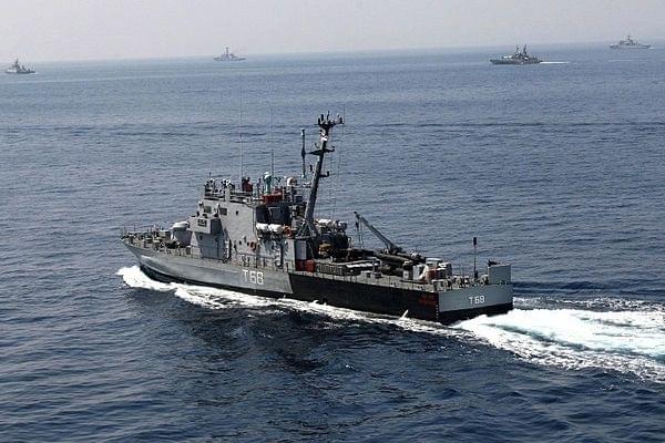 A drill on the Indian Ocean organised by the Indian Navy (representative image)