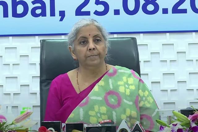 Finance Minister Nirmala Sitharaman (Pic Via YouTube)