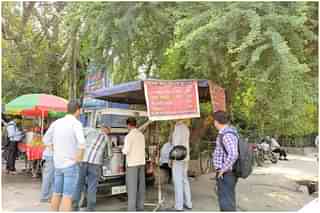 Street vendors in Delhi.