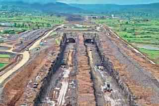 Maharashtra's longest highway tunnel under construction as part of Samruddhi Mahamarg (via Twitter)