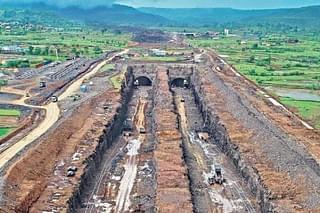 Maharashtra's longest highway tunnel under construction as part of Samruddhi Mahamarg (via Twitter)