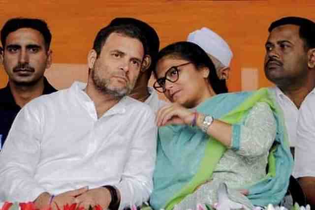 Sushmita Dev and Rahul Gandhi 