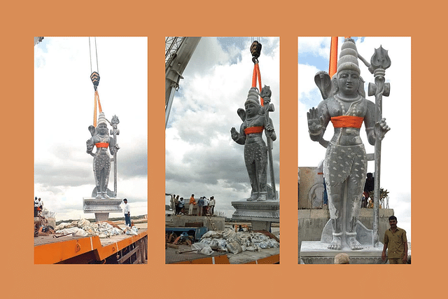 Shiva statue that was erected by the BBMP.