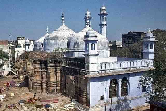 The disputed Gyanvapi structure premises. (Wikipedia)