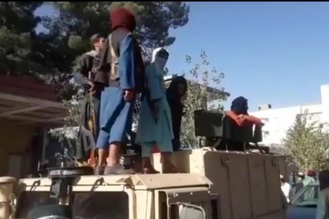 Taliban terrorists in Herat city, Afghanistan (Pic Via Twitter)