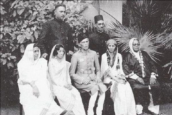 Muhammad Ali Jinnah and his sister, Fatima Jinnah with others.