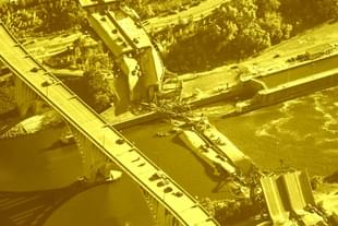 I-35W bridge over the Mississippi River in Minneapolis, Minnesota.