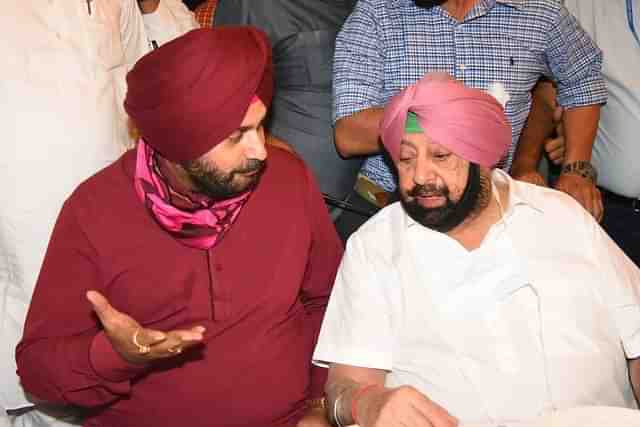 Captain Amarinder Singh and Navjot Singh Sidhu