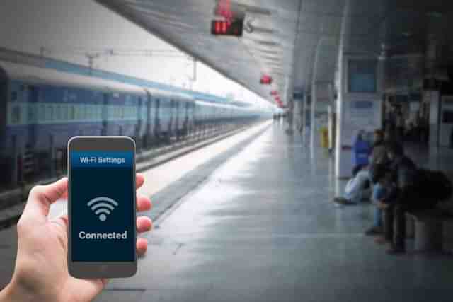 Wi-Fi at a railway station. 