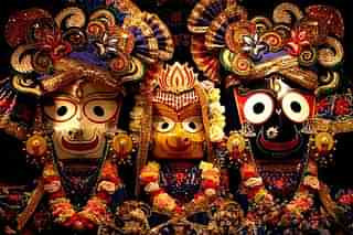 Lord Balabhdra, Goddess Subhadra and Lord Gagannath - Jagannath mandir
