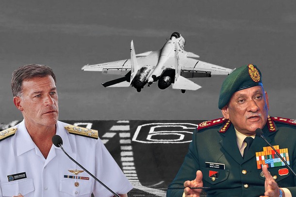 General Bipin Rawat, Chief of Defence Staff of India, and Admiral John C Aquilino, Commander of the United States' Indo-Pacific Command