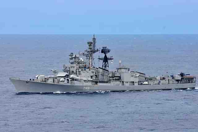 INS Ranvijay, a Rajput-class destroyer of the Indian Navy.