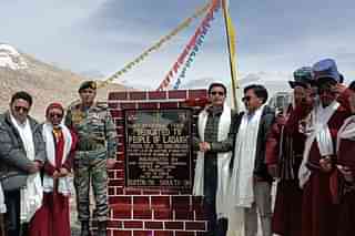 The track was inaugurated by Ladakh MP Jamyang Tsering Namgyal (Pic Via Twitter)