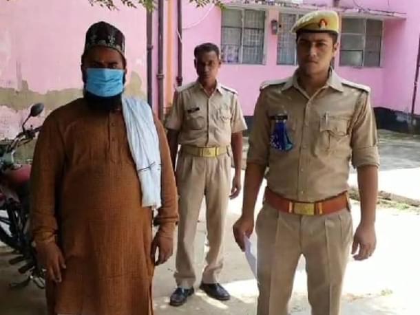 Firoze Alam in custody of Ghazipur Police on Thursday.