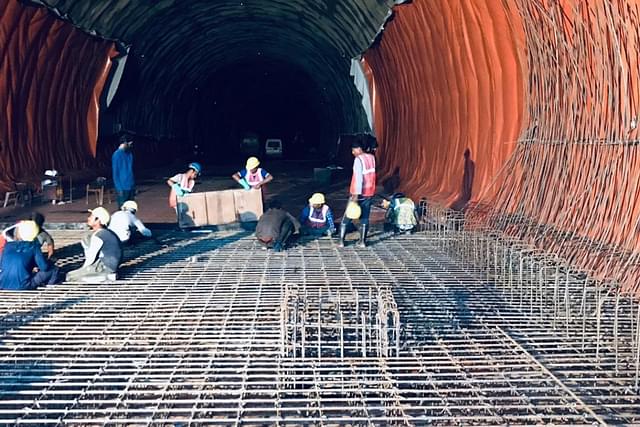 Five tunnels are being constructed for the broad gauge third line project.