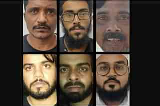 (Clockwise from top left)  Jan Mohammed Sheikh, Osama, Mohd Amir Javed, Zeeshan Qamar, Moolchand, Mohd Abu Bakar