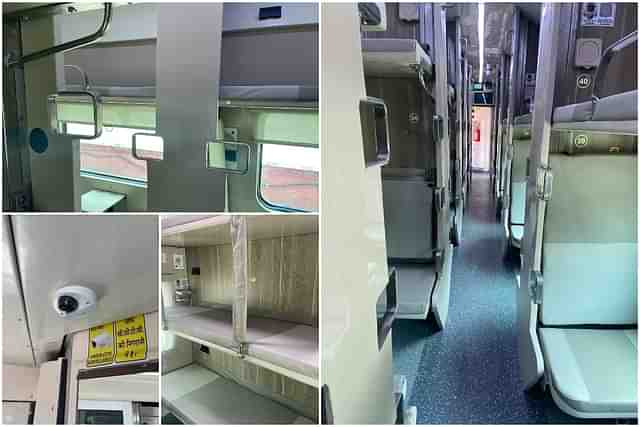 The interiors of the coach.