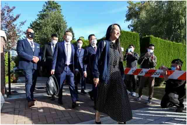 Meng Wanzhou being released in Canada.