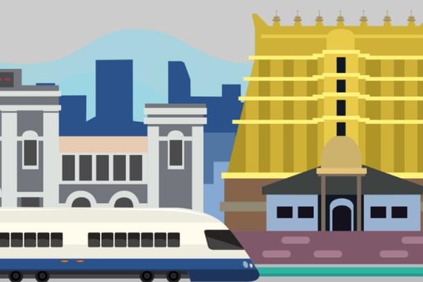 An illustration of Thiruvananthapuram (K-rail)