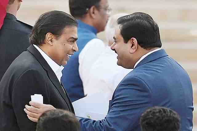 Mukesh Ambani and Gautam Adani.