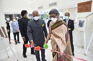 Indian Ambassador to Thailand Suchitra Durai inaugurating the corner. 