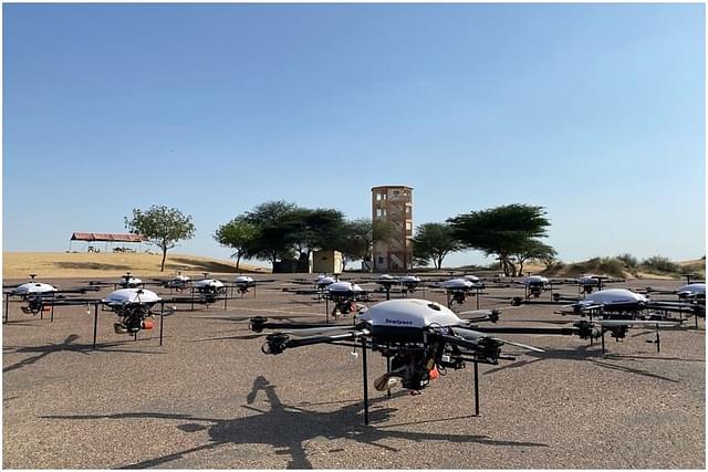 SWARM drones from NewSpace. (@MaverickBharat/X)