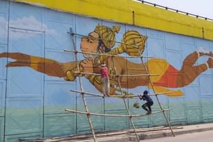 Streets of Ayodhya being beuatified