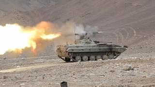 Live fire exercise in Ladakh. 