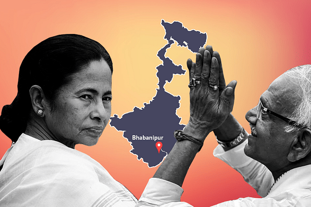 CM Mamata Banerjee (left) and Sovandeb Chattopadhyay (right)