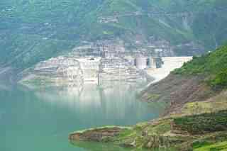Tehri Dam and lake (Pic Via Wikipedia)