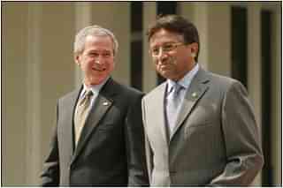 Former US President George W. Bush and former Pakistan President  Pervez Musharraf 