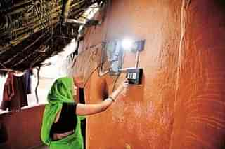 Rural electrification in India. (Pradeep Gaur/Mint via Getty Images)