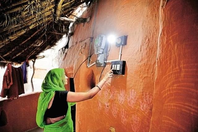 Rural electrification in India. (Pradeep Gaur/Mint via Getty Images)