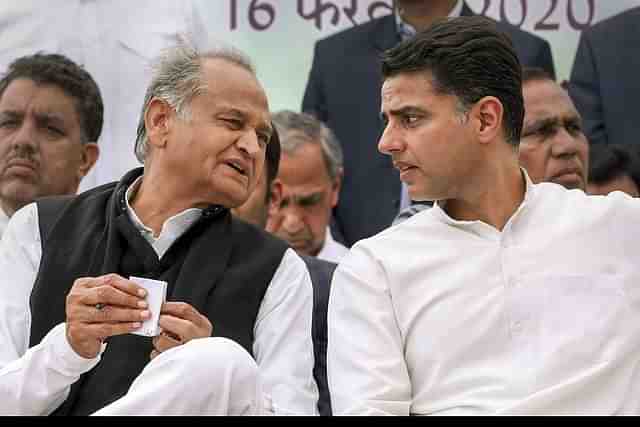 Sachin Pilot with Rajasthan CM Ashok Gehlot