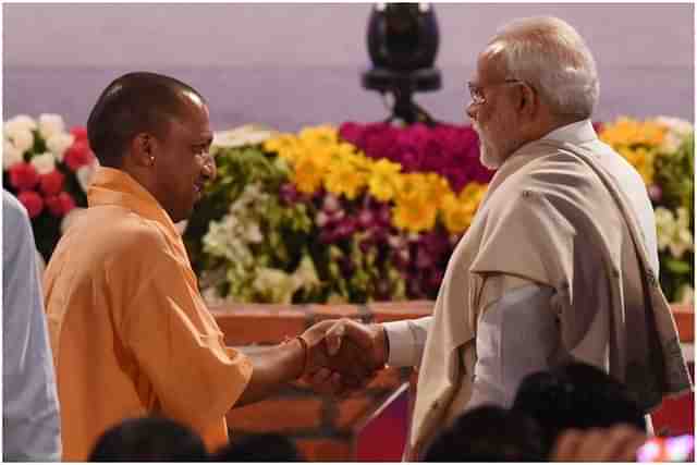 PM Narendra Modi and UP CM Yogi Adityanath