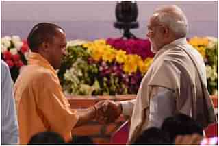 PM Narendra Modi and Uttar Pradesh CM Yogi Adityanath.